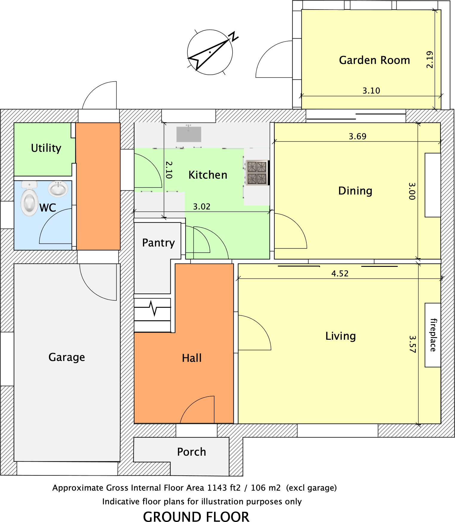 Avon Crescent, Stratford-Upon-Avon, Warwickshire, CV37 floorplan
