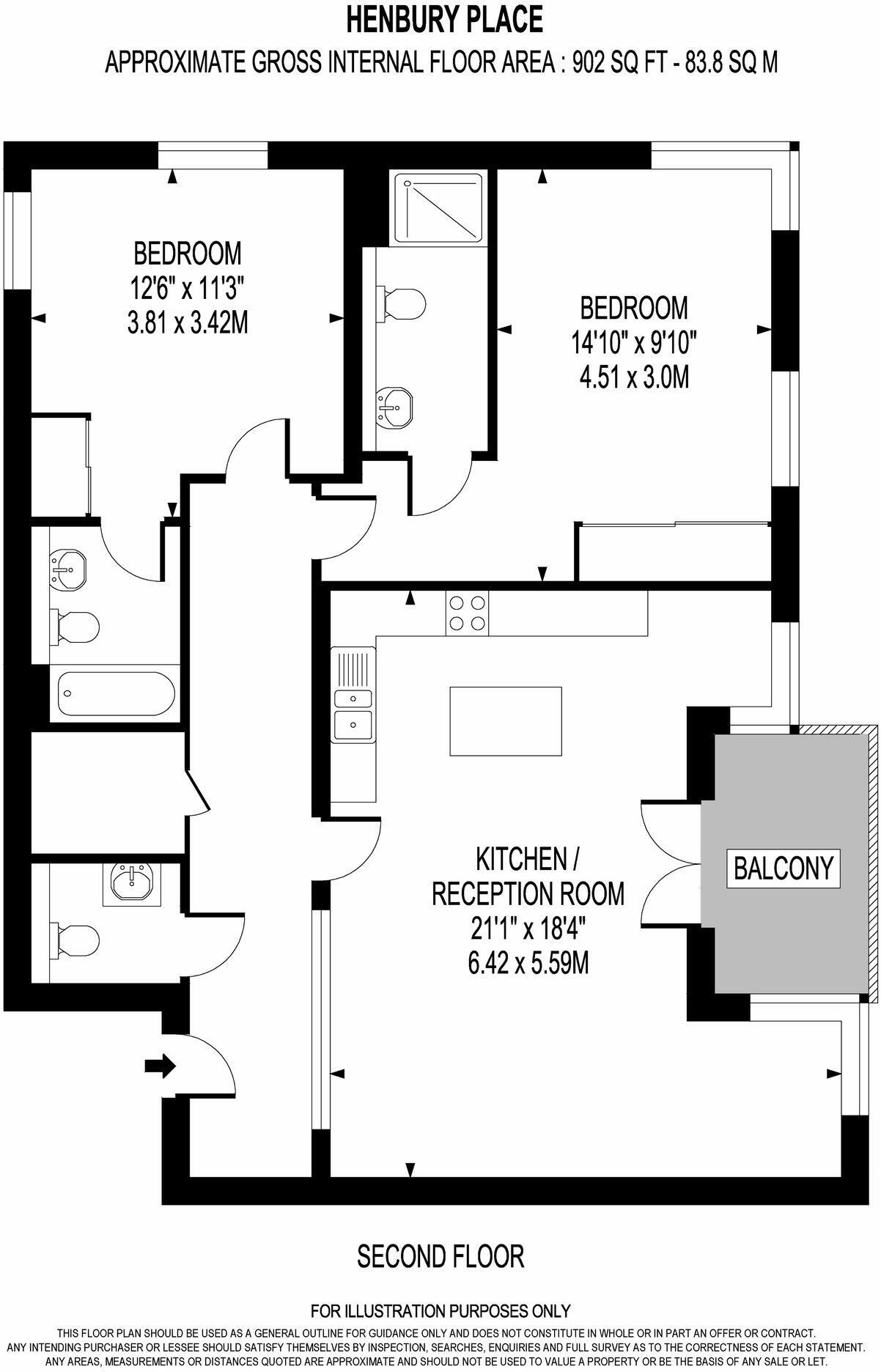 Springfield Lane , Weybridge , KT13 floorplan