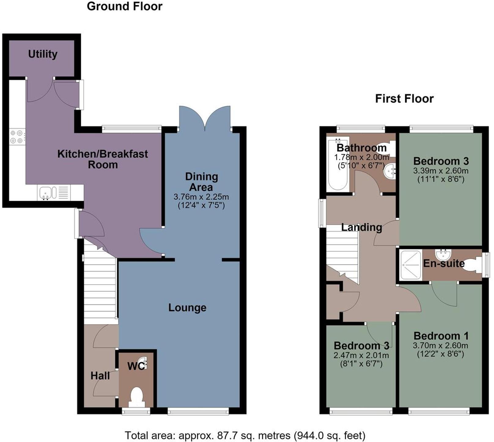 Clos Burlais, Cwmdu, SA5 floorplan