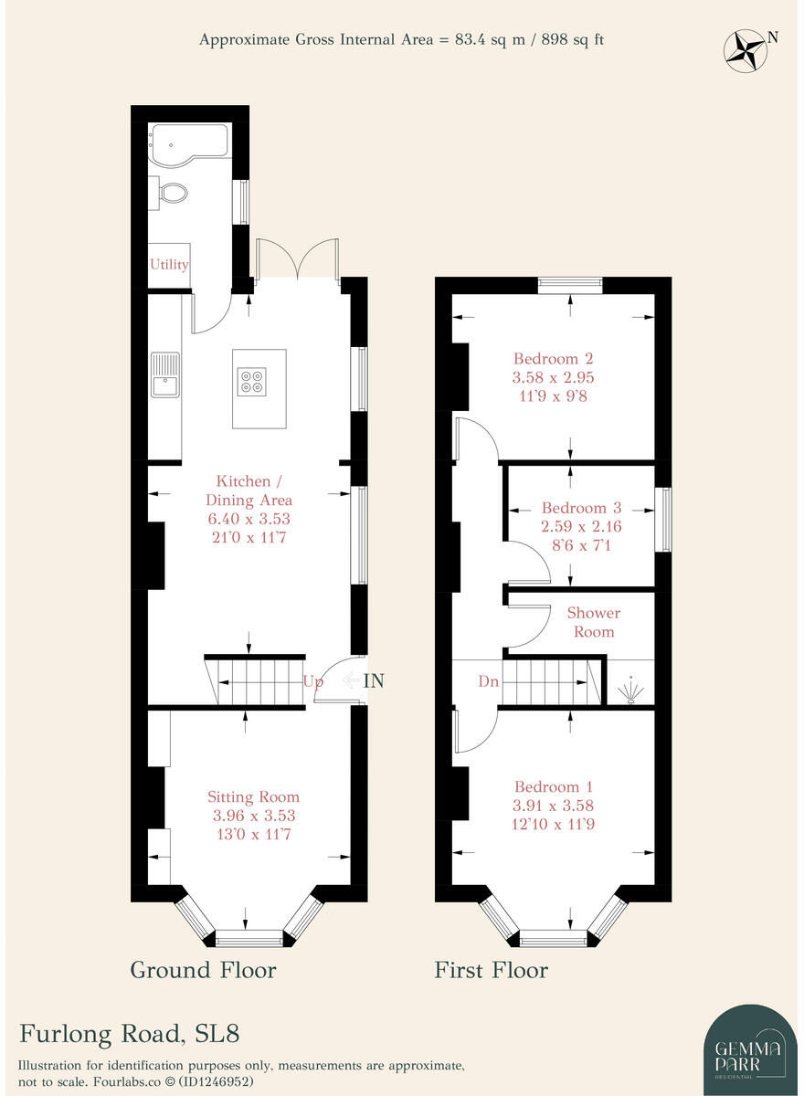 Furlong Road, Bourne End, SL8 floorplan
