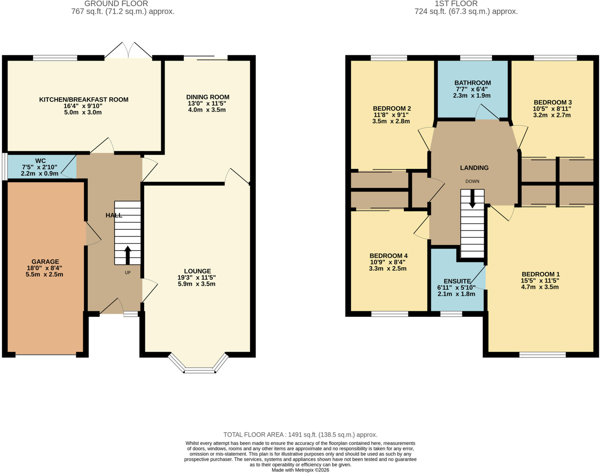 Coppice Green, Elton, CH2 floorplan