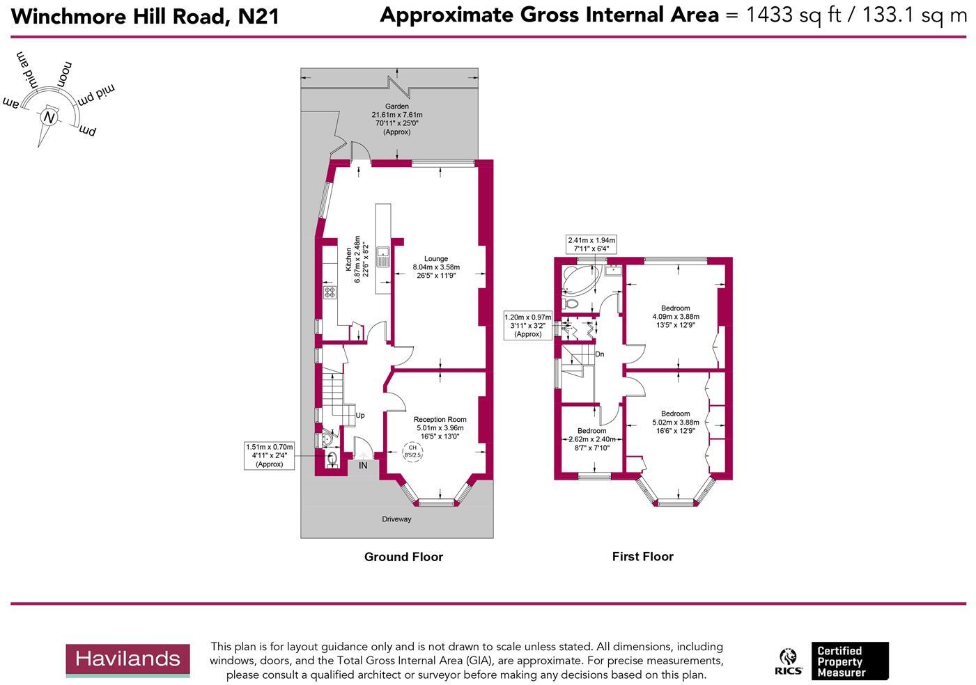 Winchmore Hill Road, London floorplan