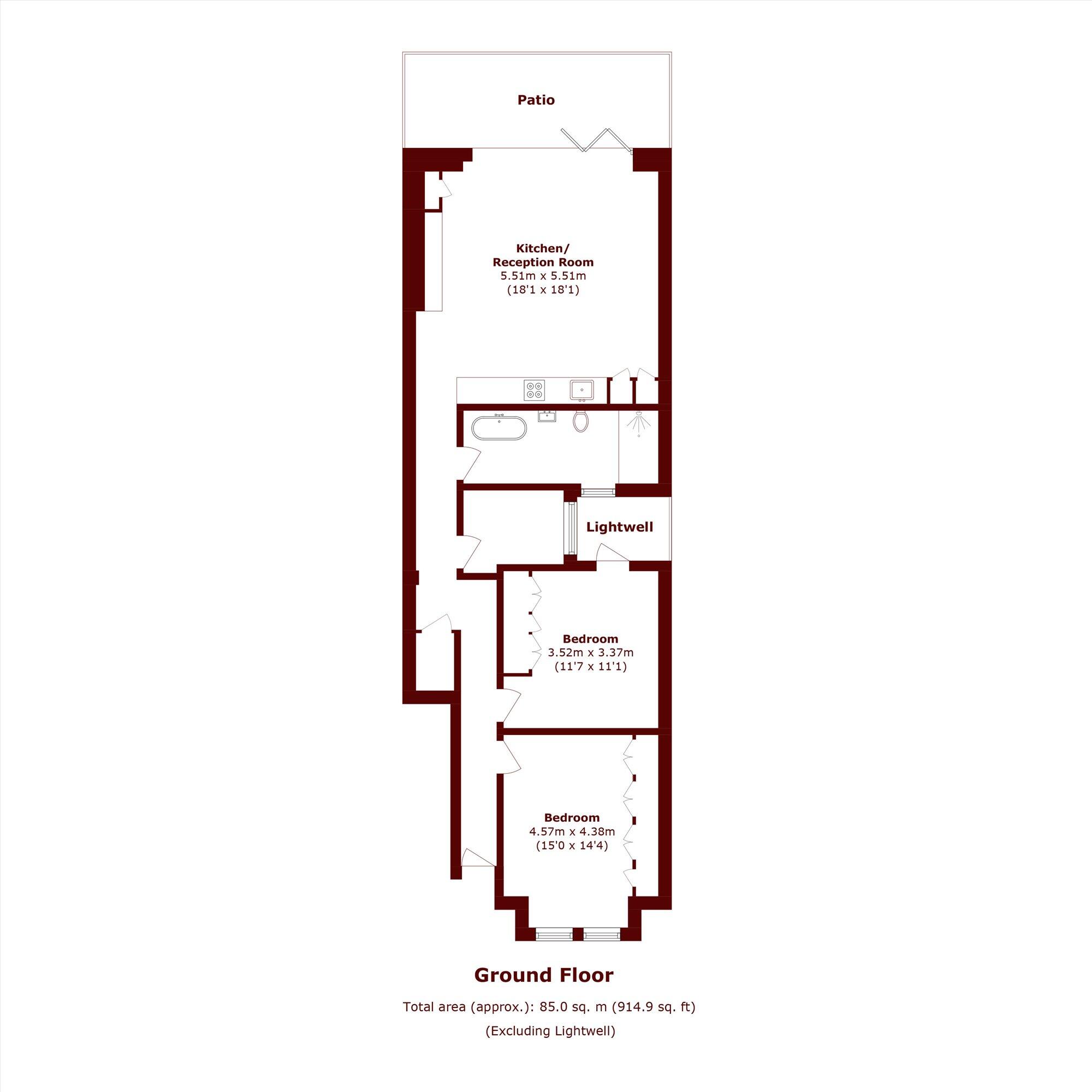 Wardo Avenue, Bishops Park floorplan