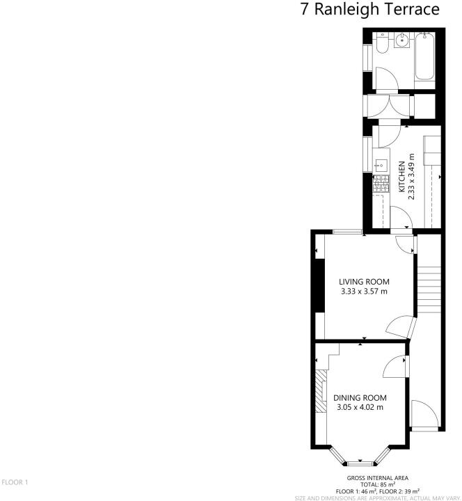 7 Ranelagh Terrace, Leamington Spa floorplan