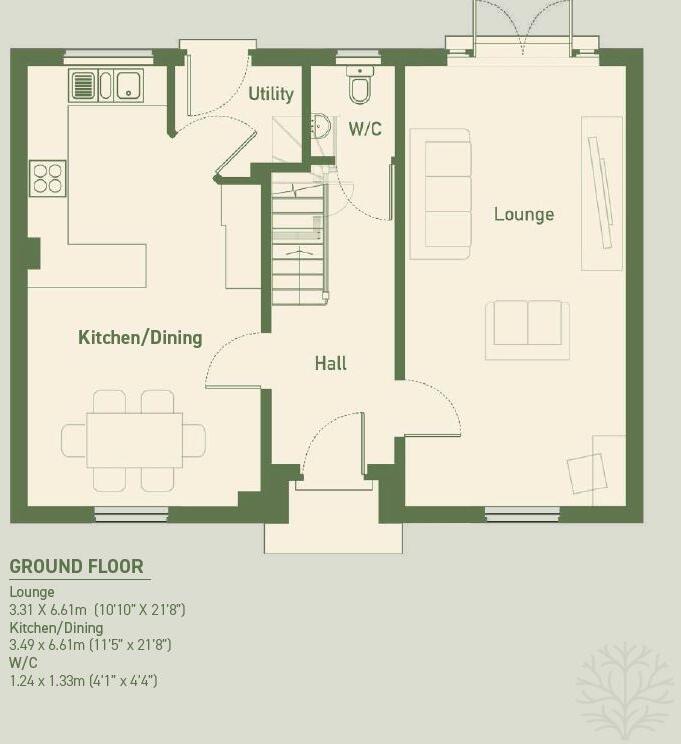 Plot 52, The Conwy, Elderwood Parc, Portskewett, Caldicot, Monmouthshire, NP26 floorplan