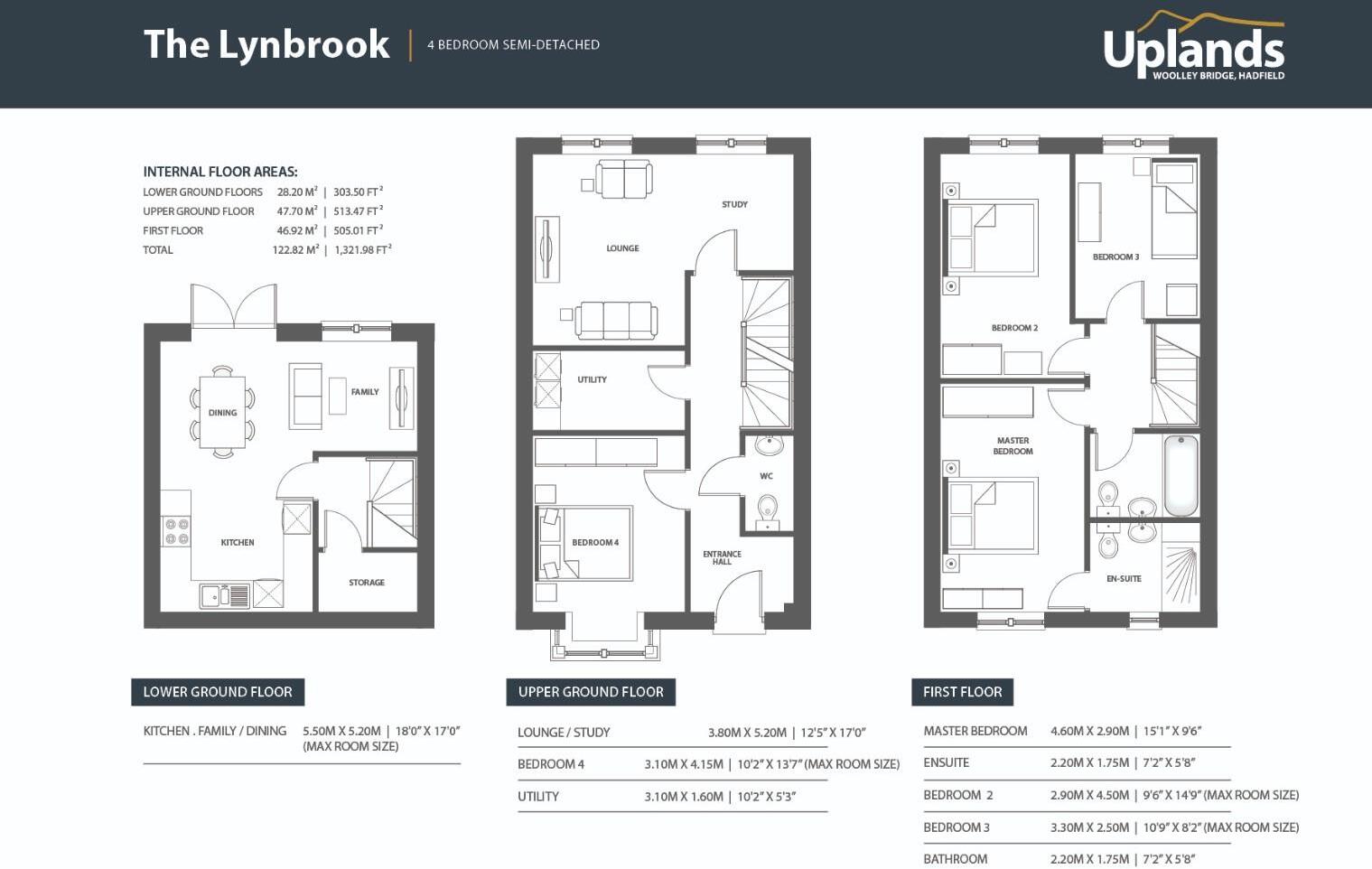 Uplands, Hadfield, Glossop floorplan