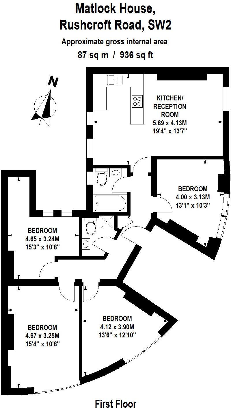 Rushcroft Road, Sw2 floorplan