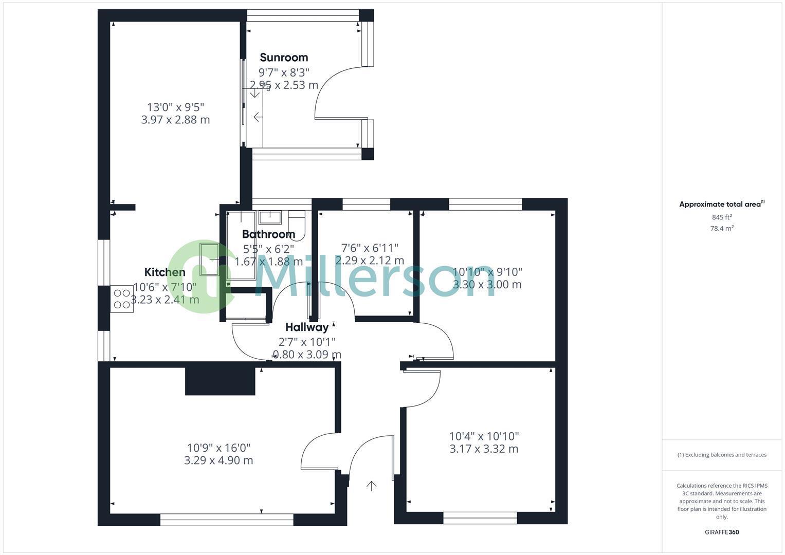 Albertus Road, Hayle floorplan