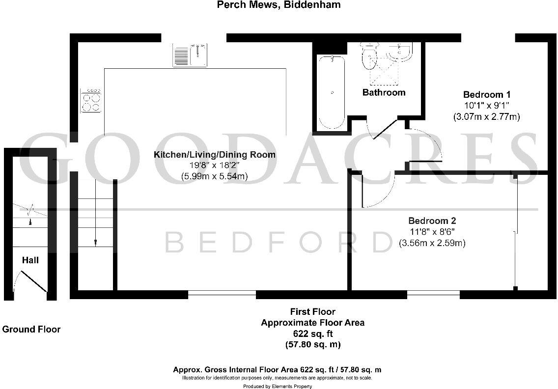 Perch Mews, Biddenham floorplan