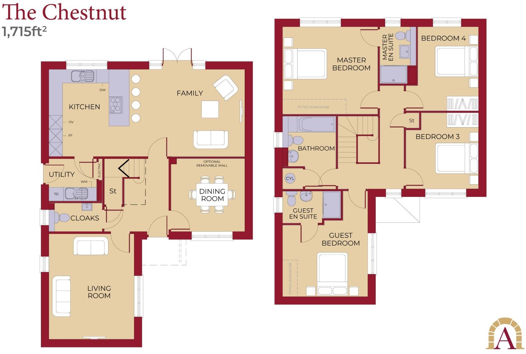 The Chestnut, Bailey Green, Off Lynchet Road, Malpas, Cheshire, SY14 floorplan