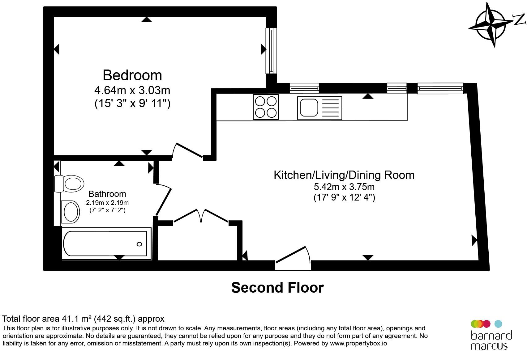 Garratt Lane, London floorplan