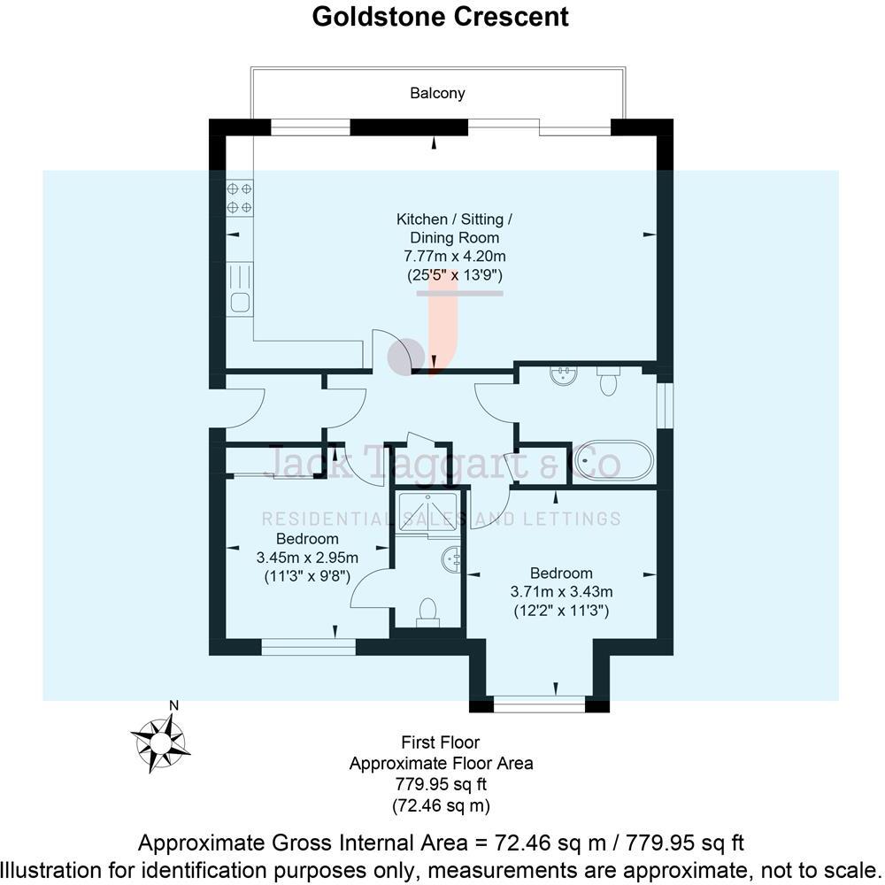 Goldstone Crescent, Hove floorplan