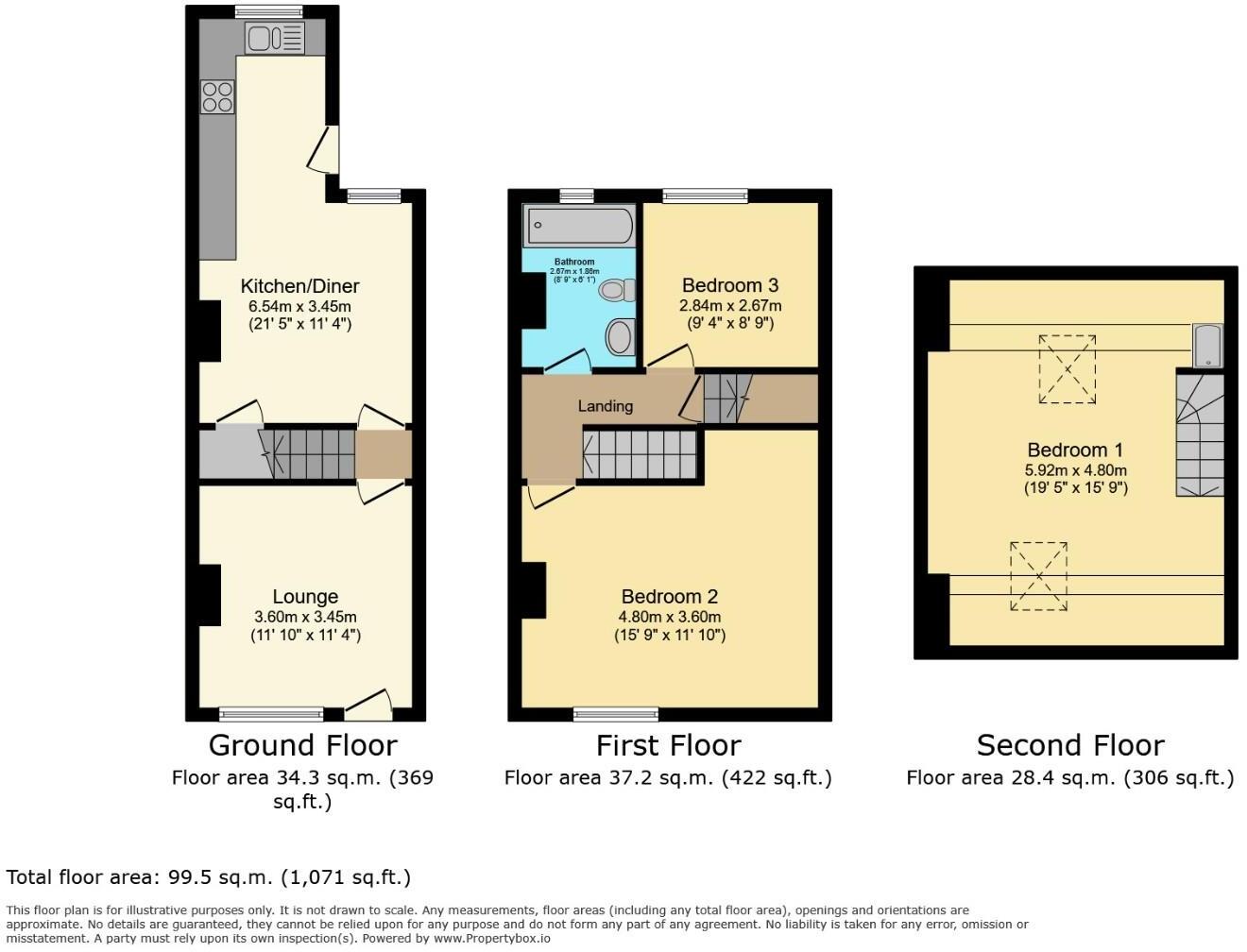 Evelyn Road, Crookes, Sheffield floorplan