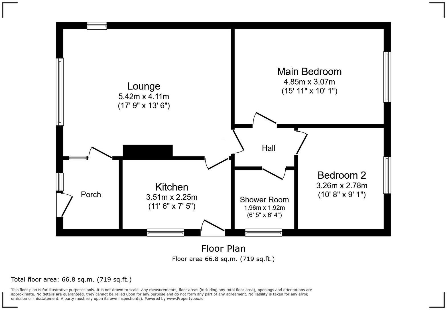 5 Bryn Avenue, Rhyl, Denbighshire, LL18 4BE floorplan