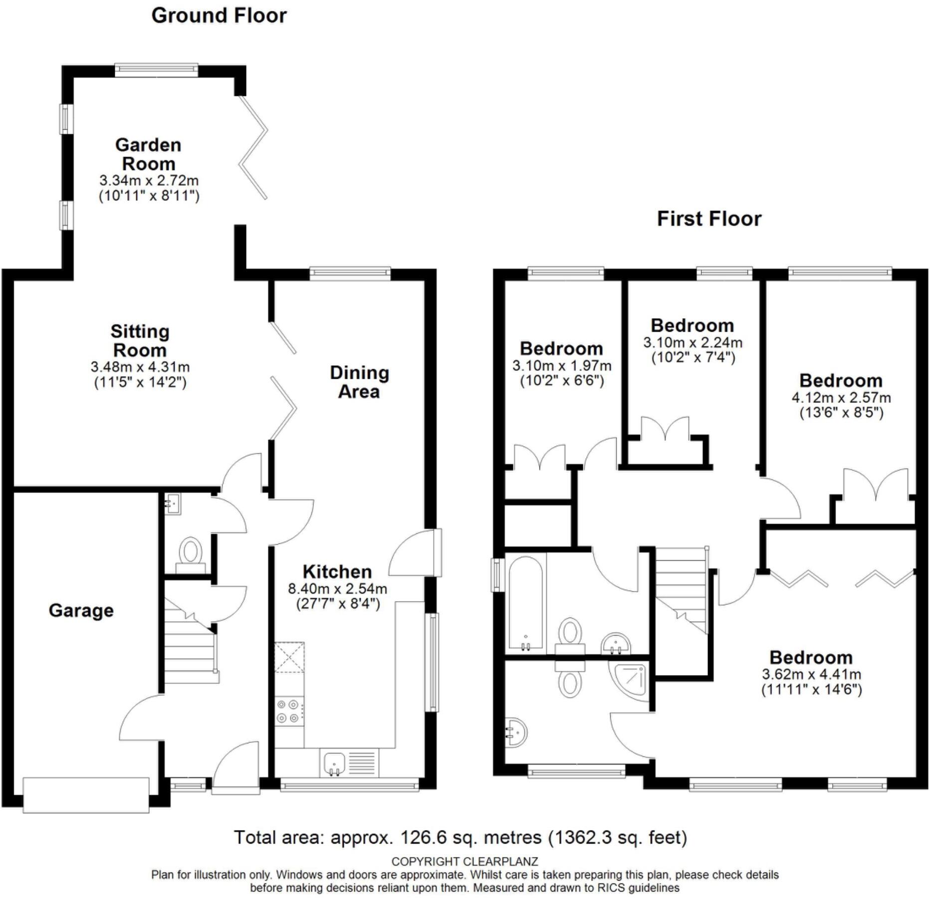 Clover Gardens, SP11 floorplan