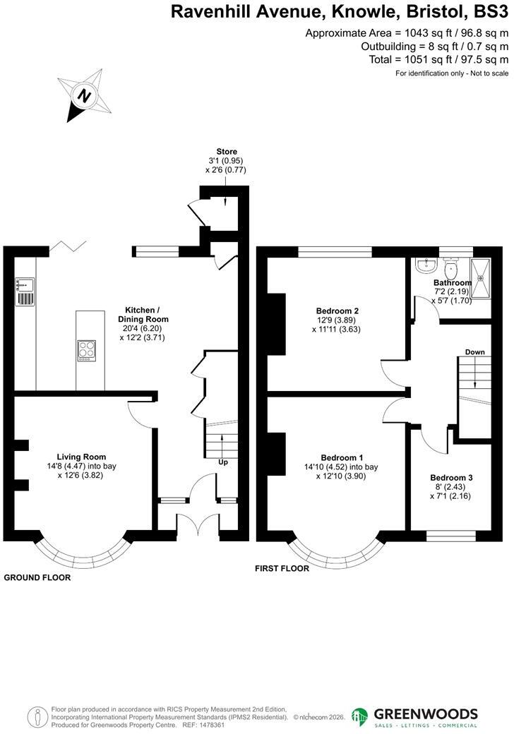 Ravenhill Avenue, Bristol floorplan