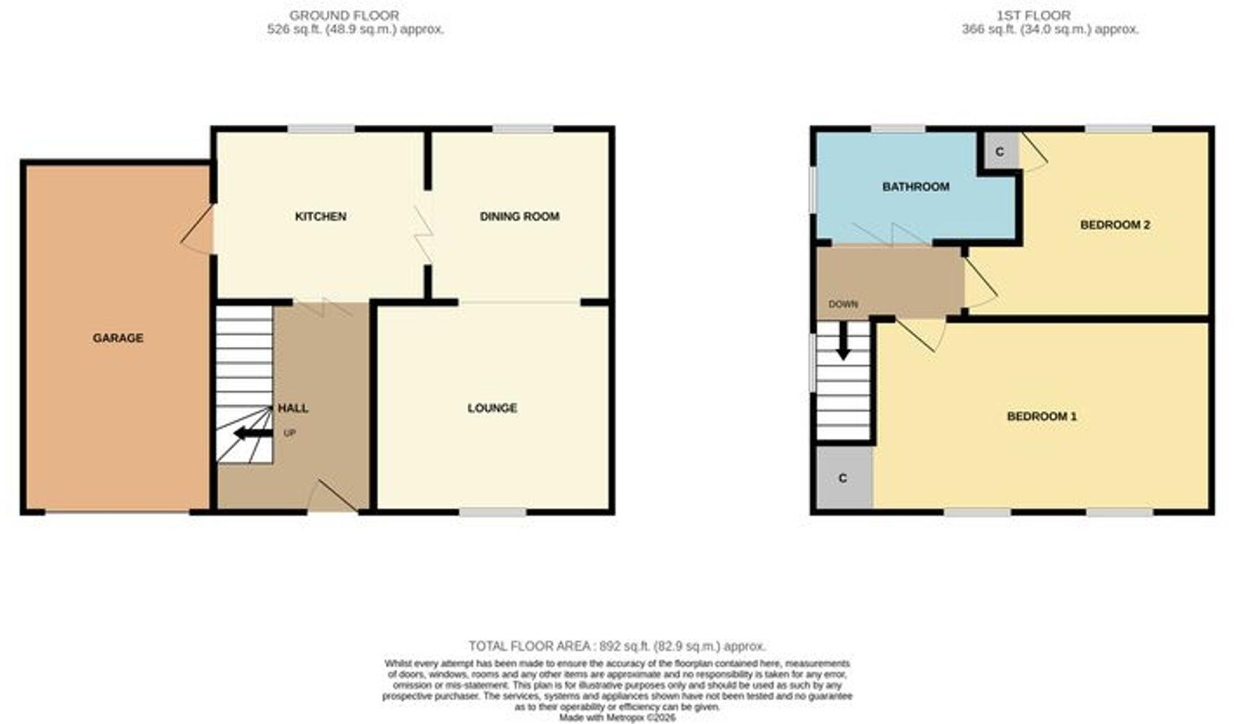 Barnaby Crescent, Middlesbrough, TS6 floorplan