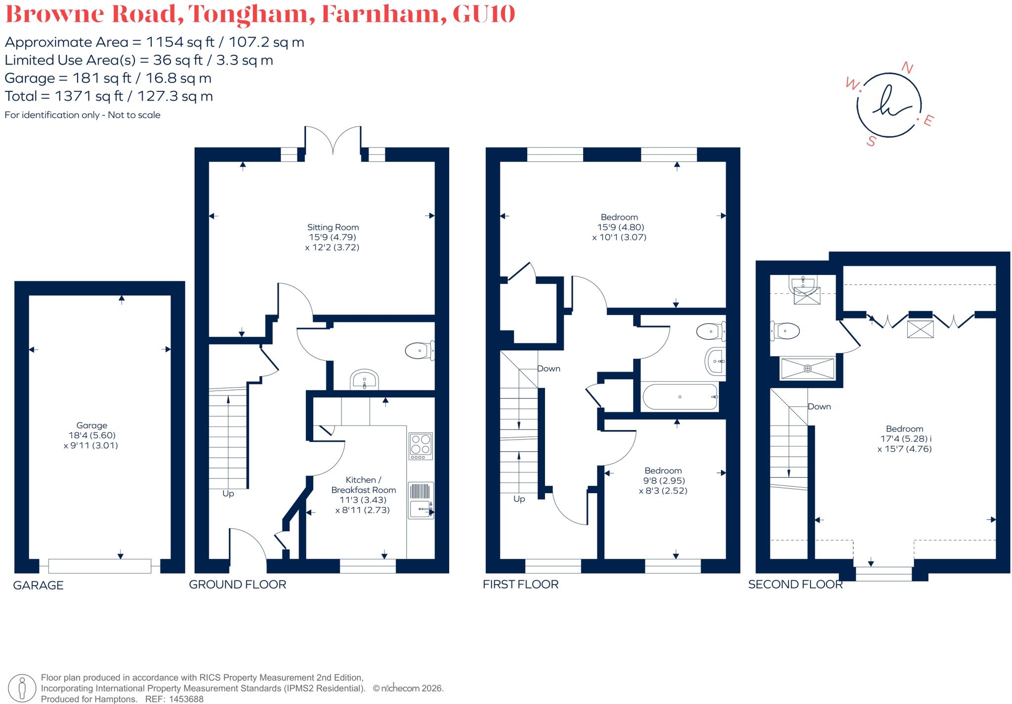 Browne Road, Farnham, GU10 floorplan