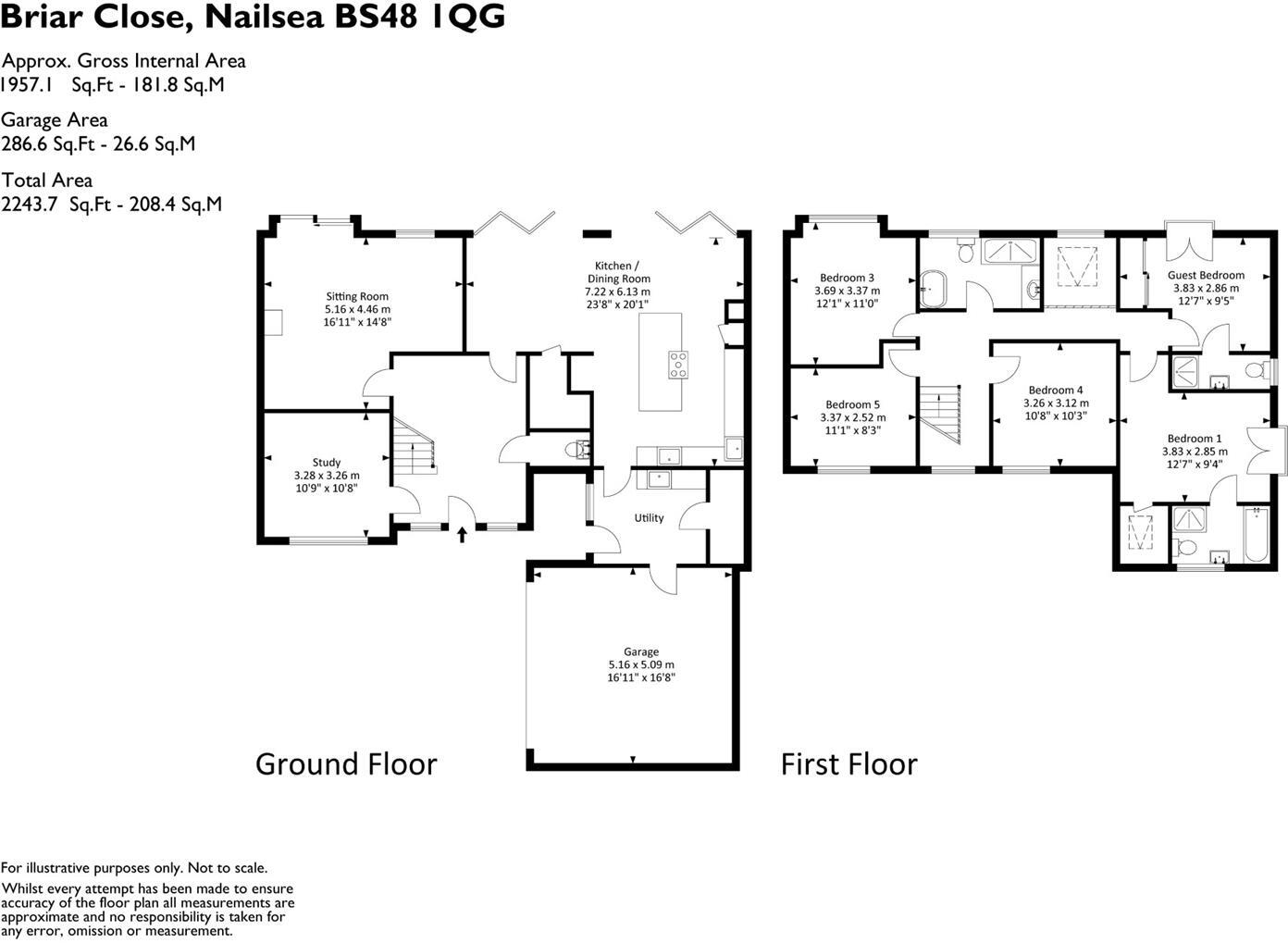 A Quality 5 Bedroom Home In Briar Close floorplan