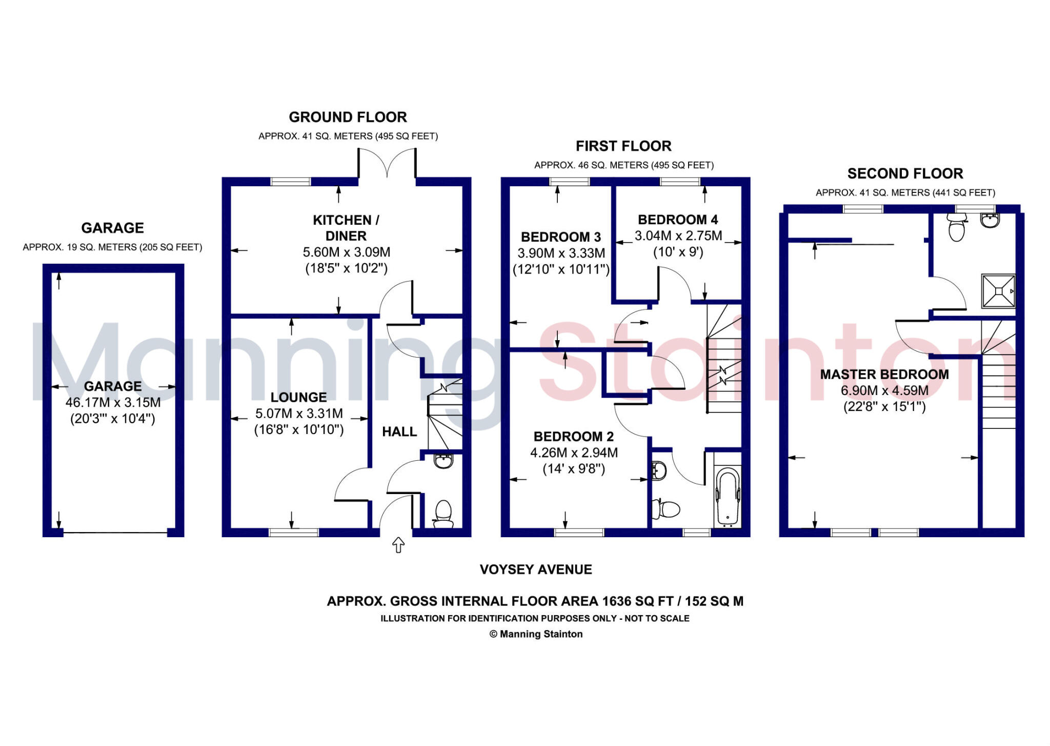 Voysey Avenue, Castleford, West Yorkshire floorplan
