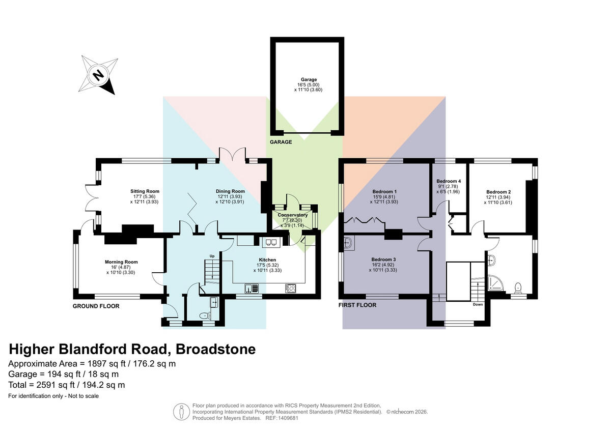 Higher Blandford Road, Broadstone, BH18 9 floorplan