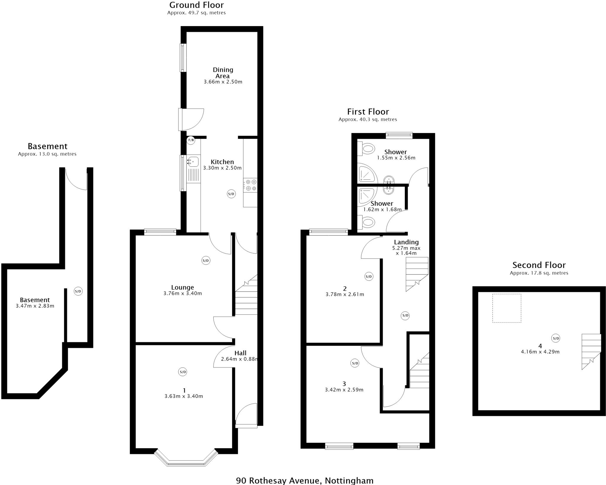 Rothesay Avenue, Nottingham, Nottinghamshire, NG7 floorplan