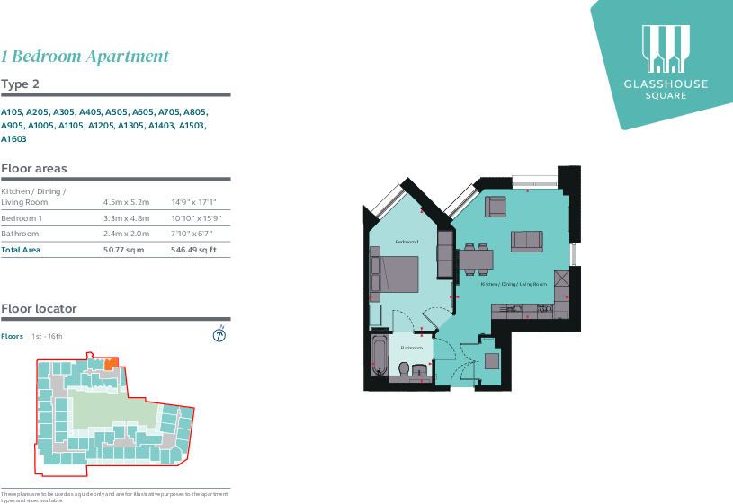 Glasshouse Square, Bristol Bristol BS1 floorplan