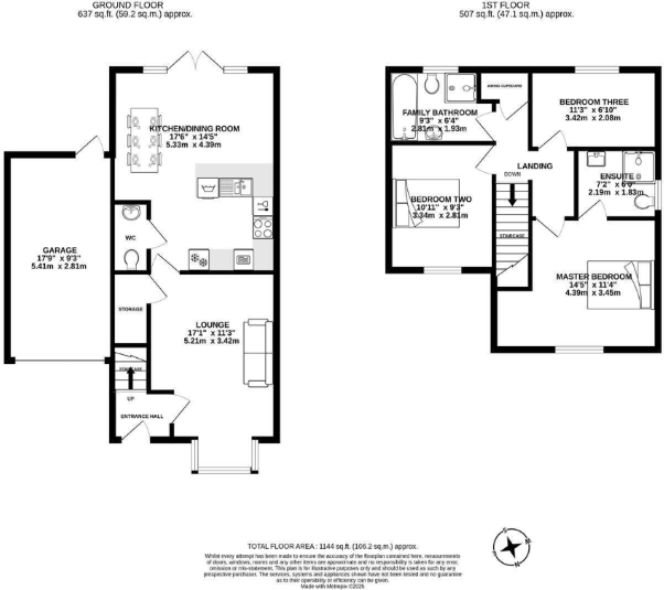 Spinners Avenue, Bamber Bridge, Preston, Lancashire, PR5 floorplan