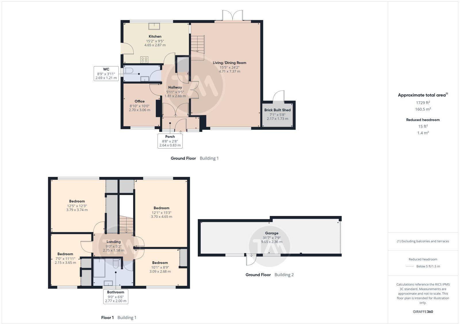 Hillside, Royston, Hertfordshire, SG8 floorplan
