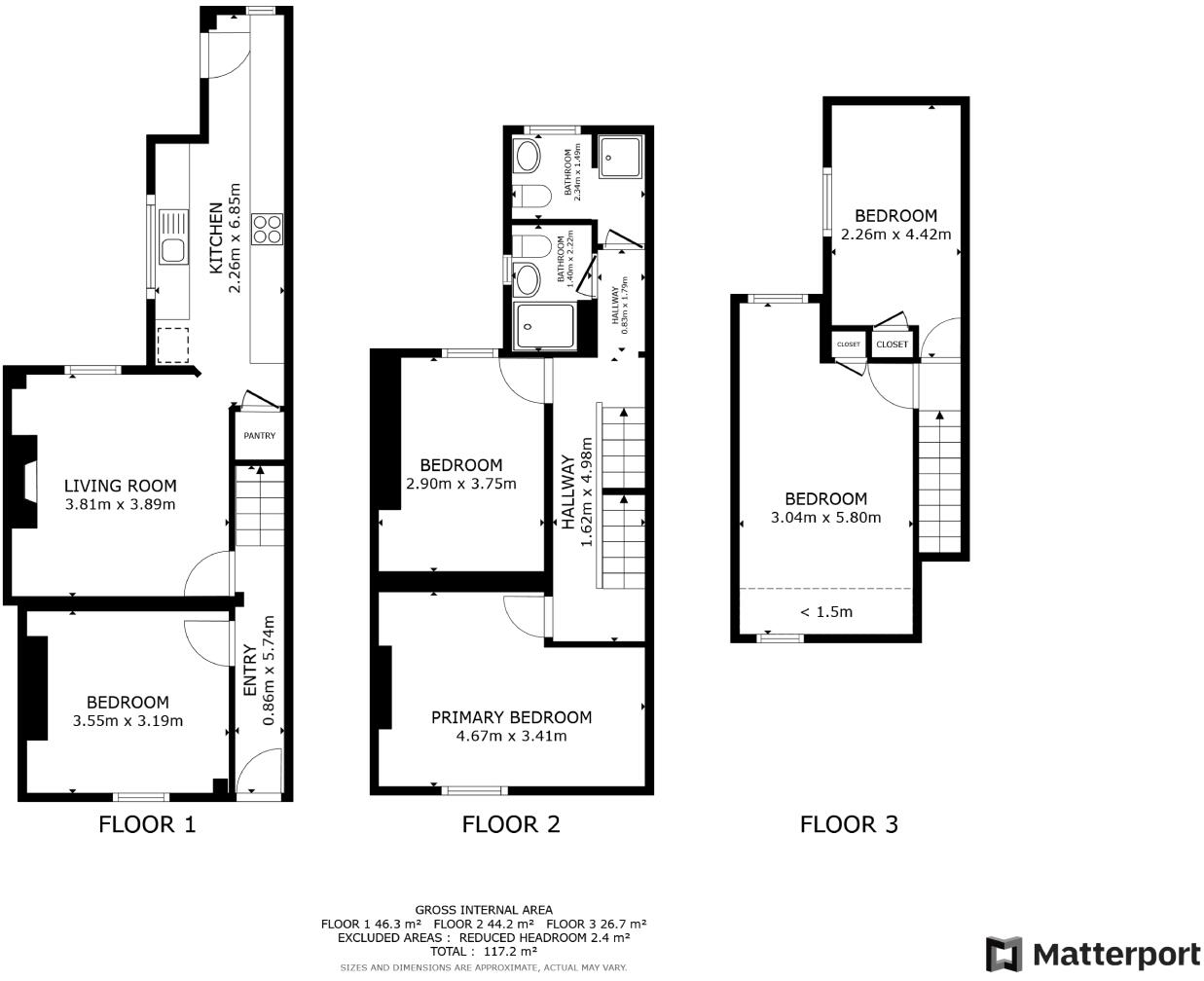 5 Grimsby Terrace, Nottingham, NG3 1DN floorplan