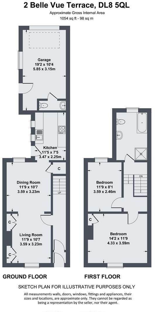 Belle Vue Terrace, Bellerby, Leyburn floorplan
