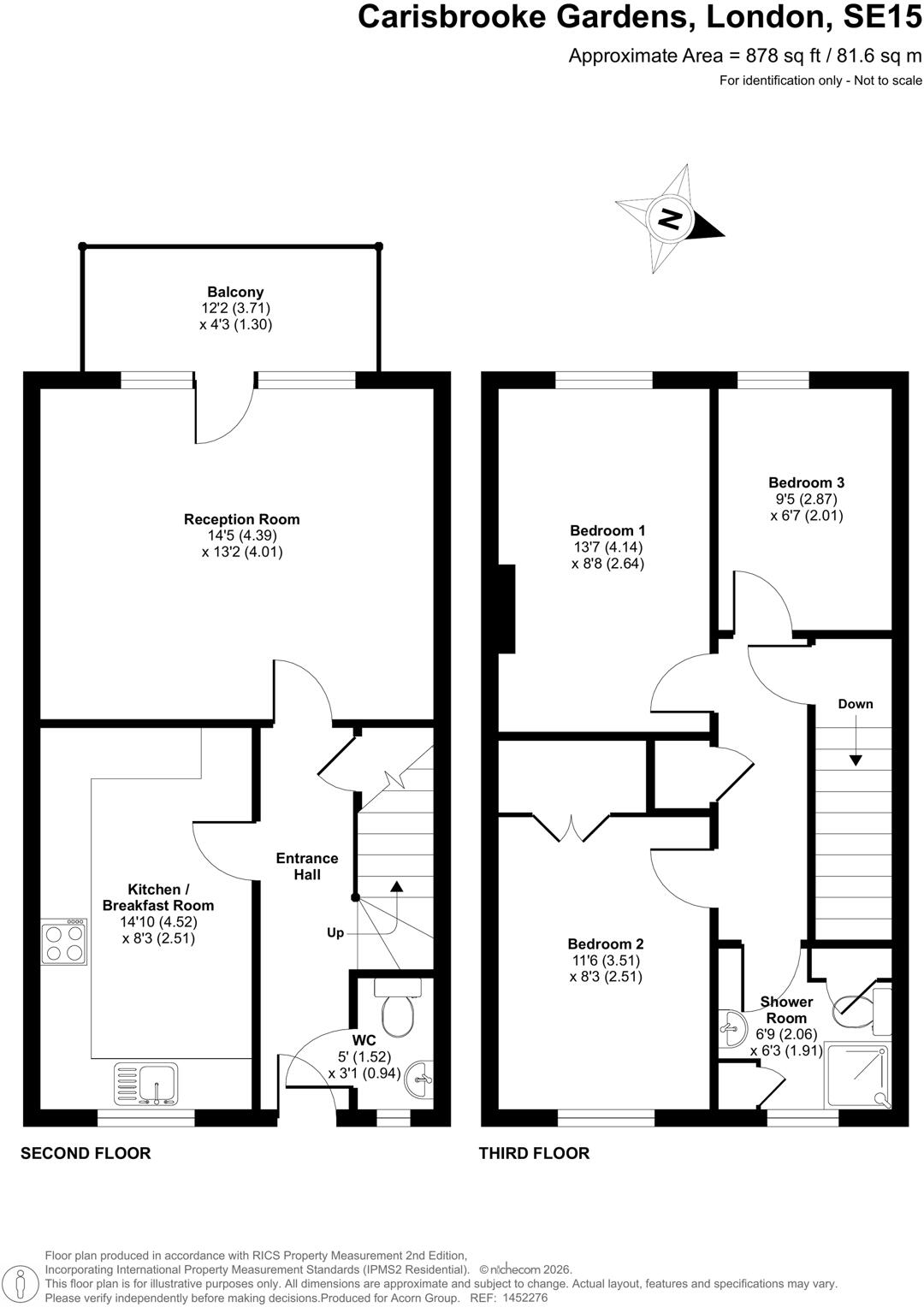 Carisbrooke Gardens, London floorplan