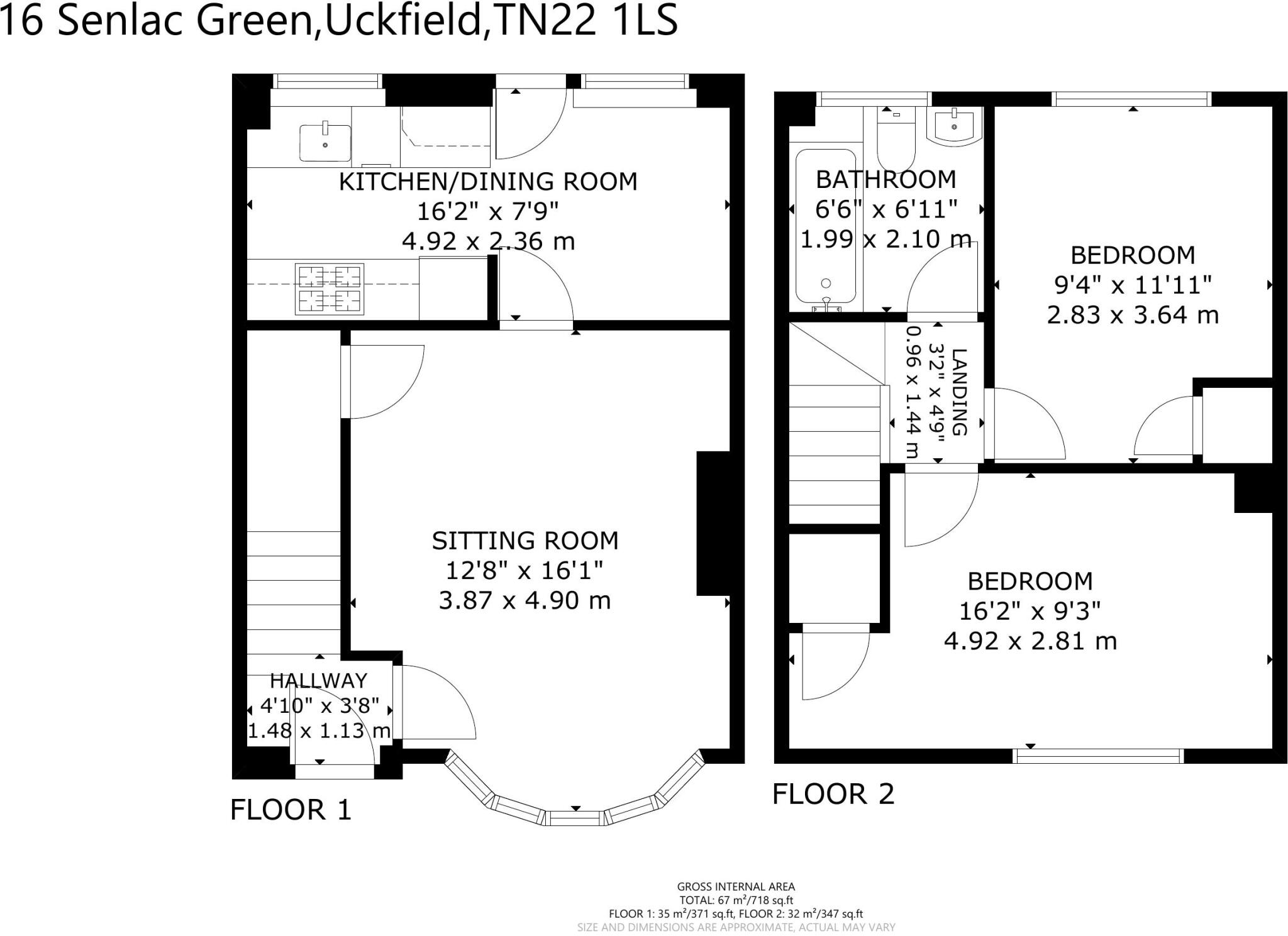 Senlac Green, Uckfield, East Sussex, TN22 floorplan