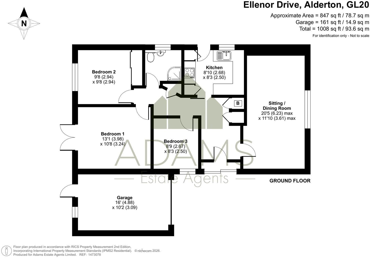 Ellenor Drive, Alderton, Tewkesbury floorplan