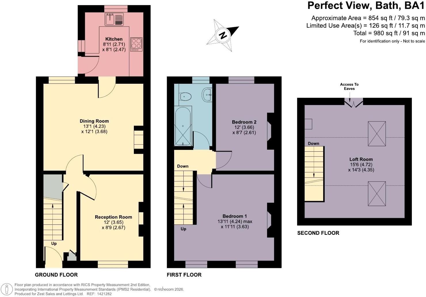Perfect View, Bath floorplan