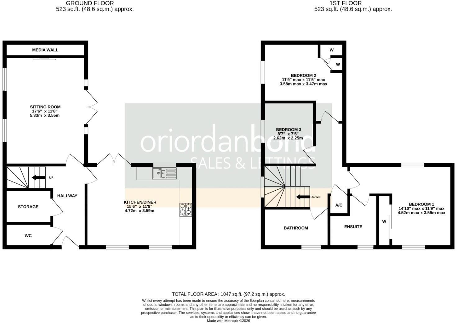 Downy Drive, Pineham Village, Northampton NN4 floorplan