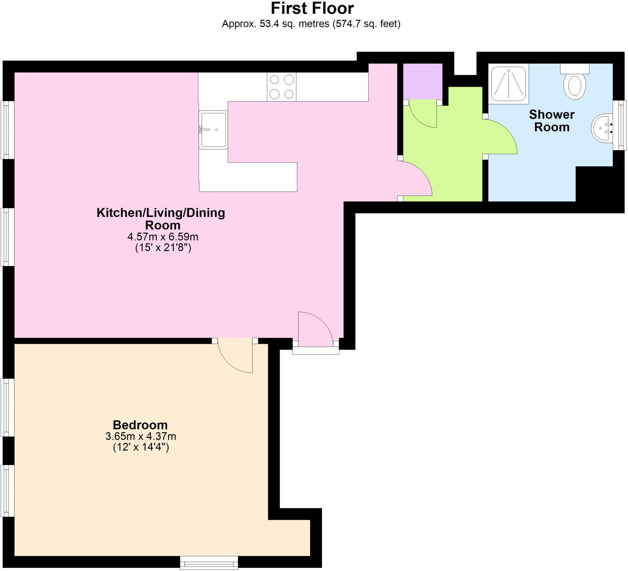 St. Marys Place, Nottingham, NG1 floorplan