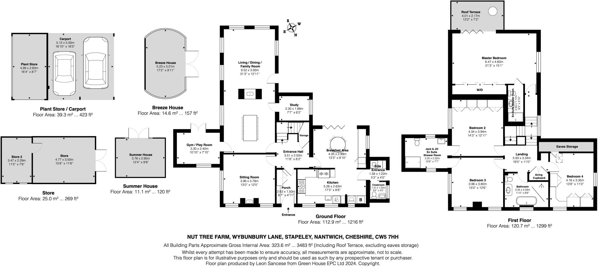 "Nut Tree Farm", Wybunbury Lane, Stapeley, Nantwich floorplan