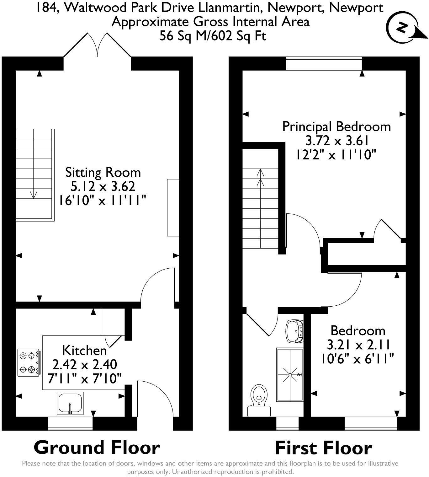 Waltwood Park Drive, Llanmartin floorplan