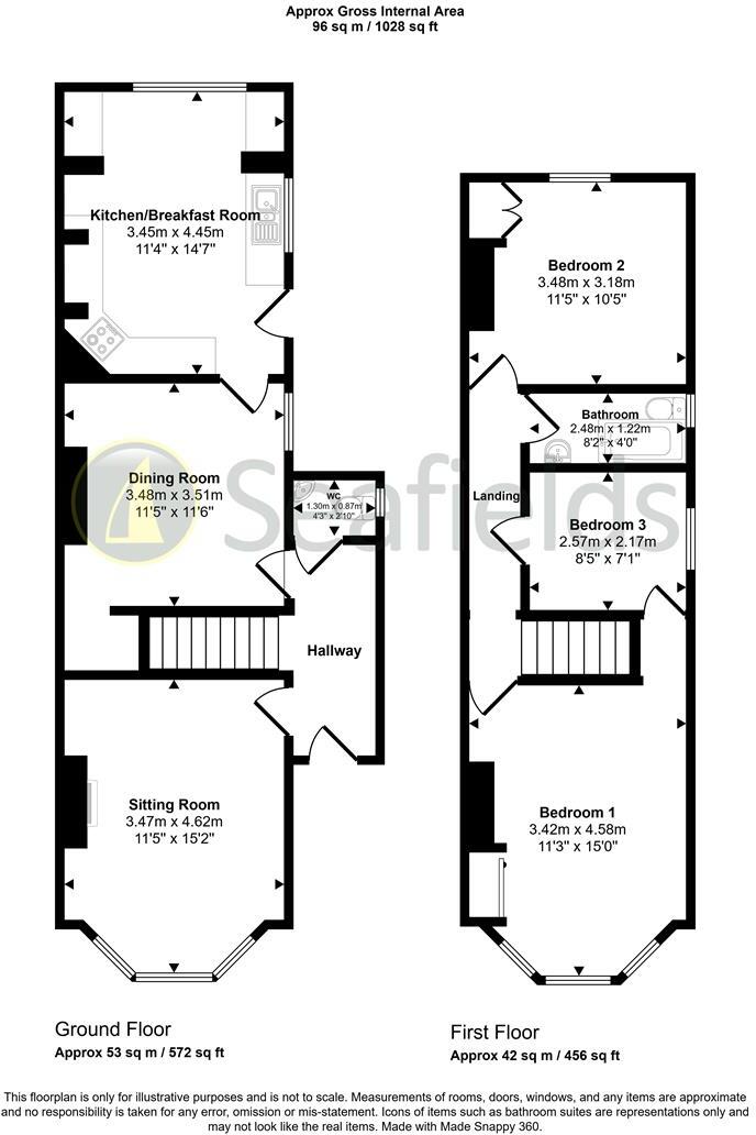 Salterns Road, Seaview, PO34 5AH floorplan