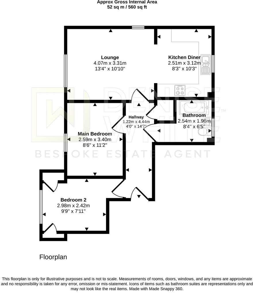 Clover Grove, Leekbrook, Staffordshire, ST13 7AS floorplan