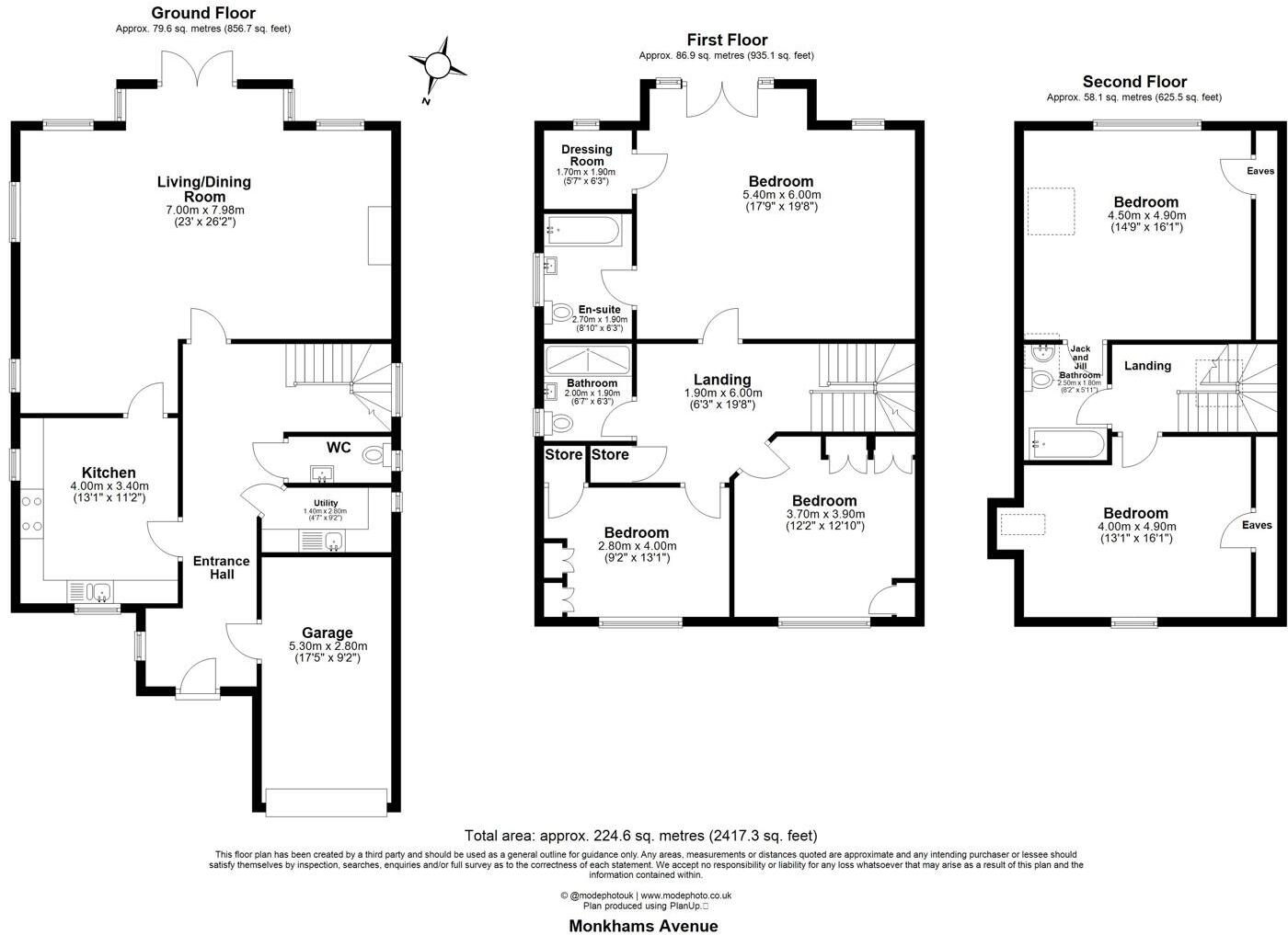 Monkhams Avenue, Woodford Green floorplan