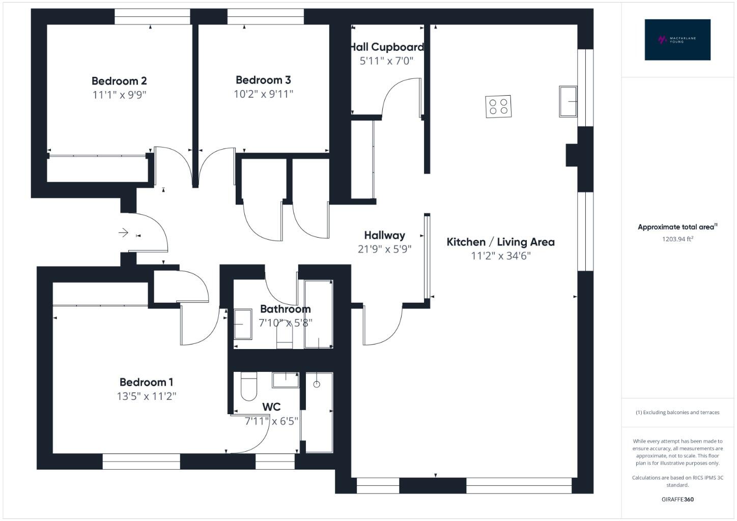 Terregles Crescent, Pollokshields, G41 floorplan