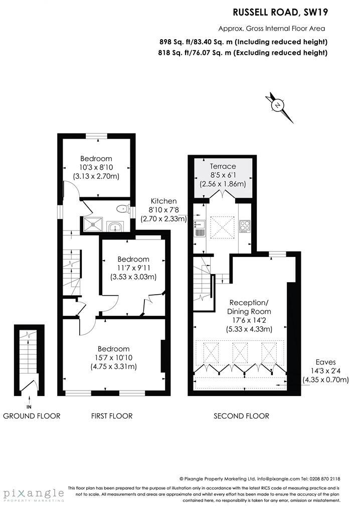 Russell Road, Wimbledon floorplan
