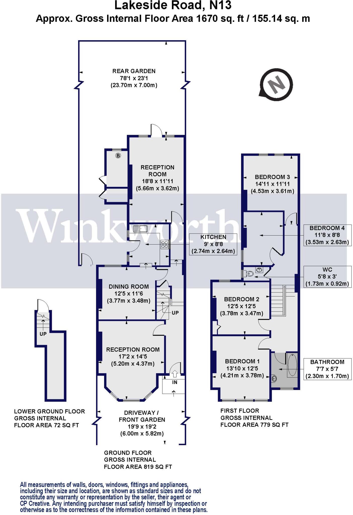 Lakeside Road, London, N13 floorplan