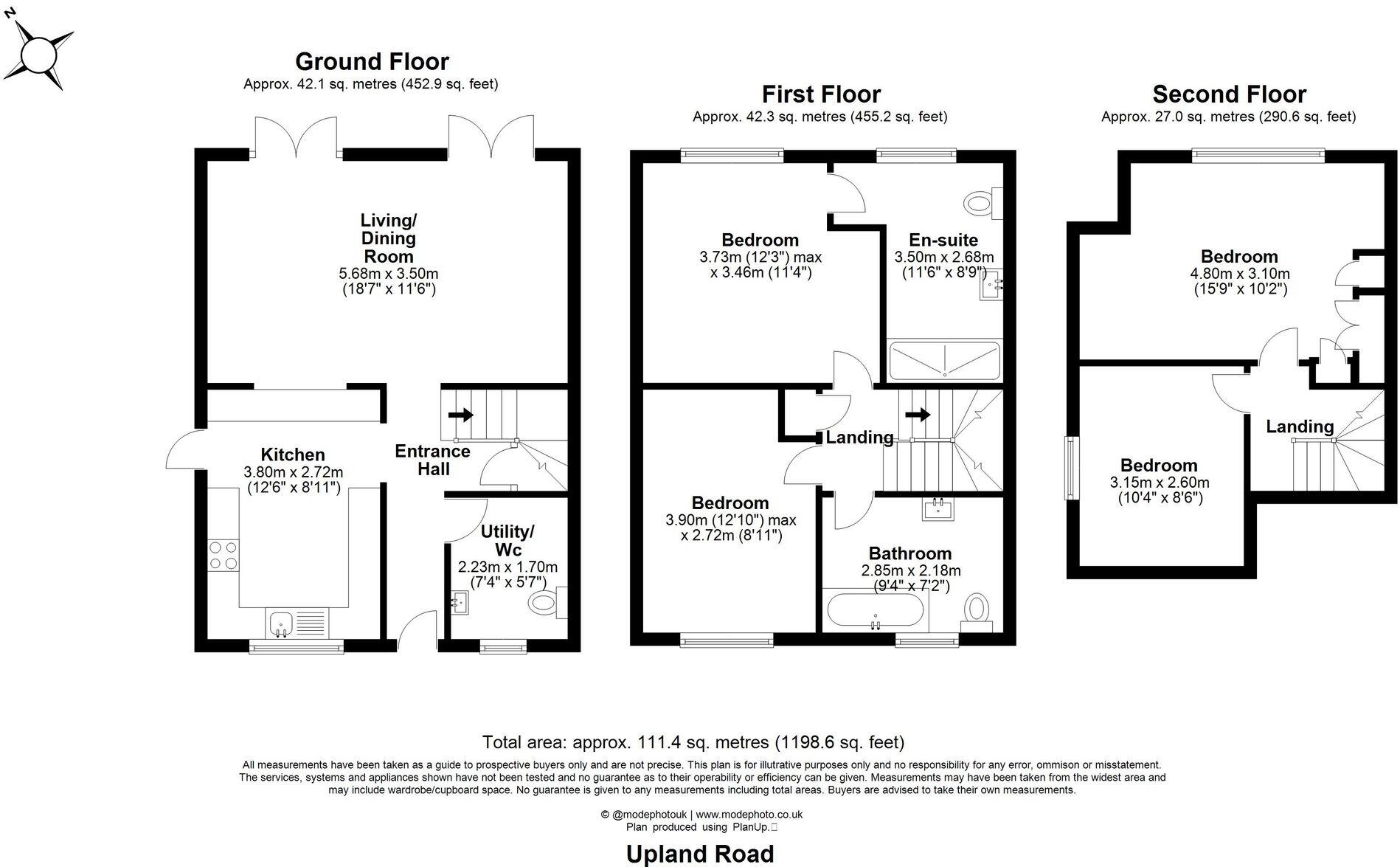 Upland Road, Billericay, CM12 floorplan