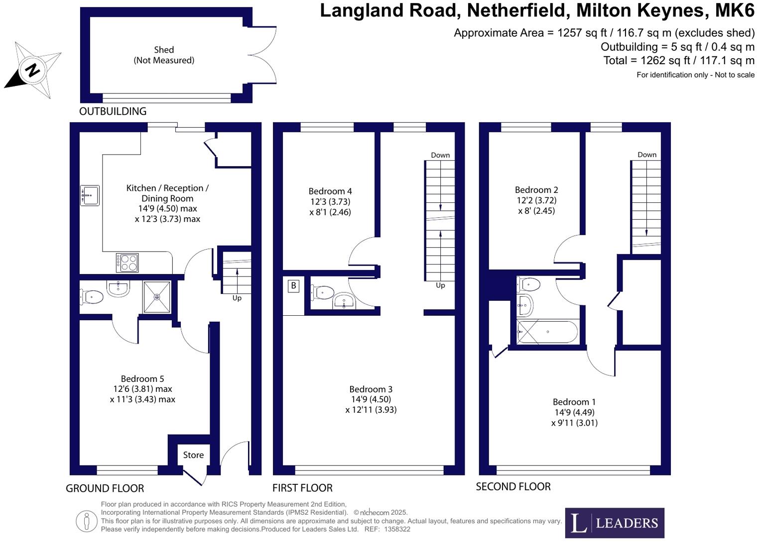 Langland Road, Netherfield, Milton Keynes floorplan