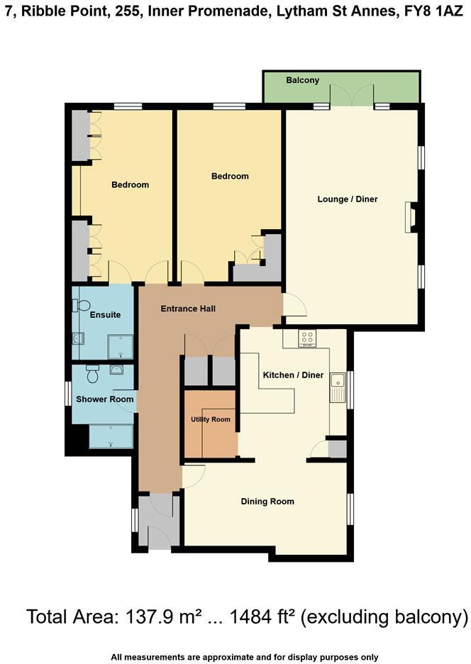Ribble Point, Inner Promenade, Fairhaven, Lytham St Annes floorplan