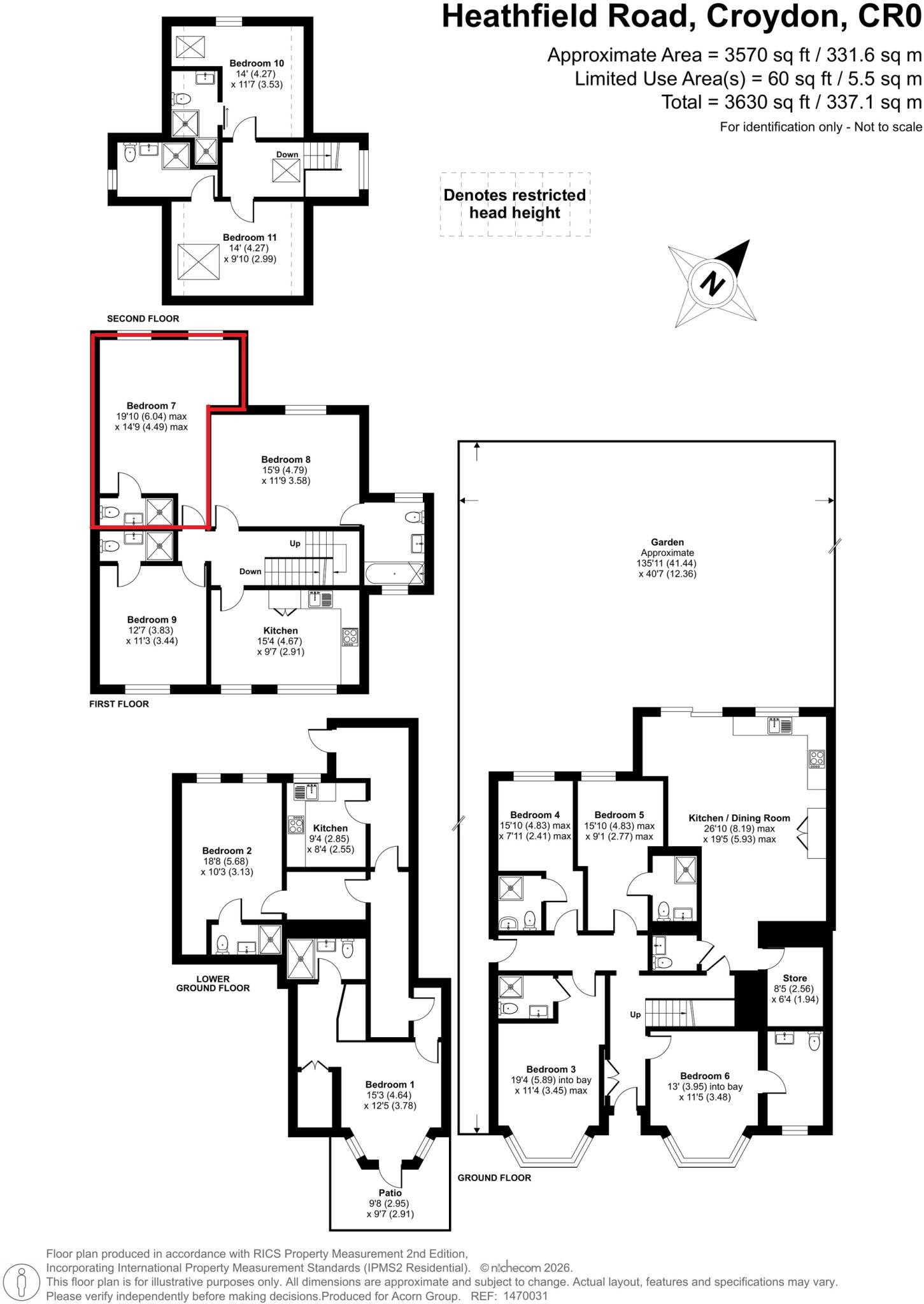 Heathfield Road Croydon CR0 floorplan