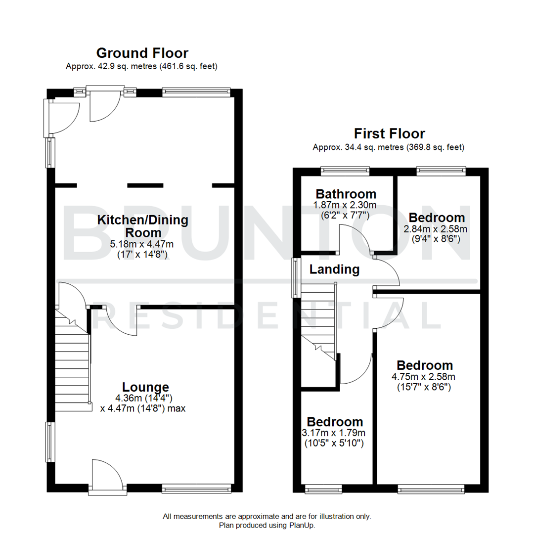 Benfield Close, Consett floorplan